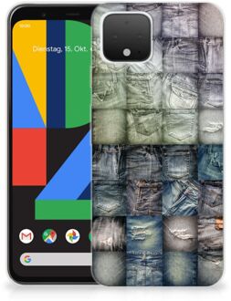 B2Ctelecom Silicone Back Cover Google Pixel 4 Spijkerbroeken