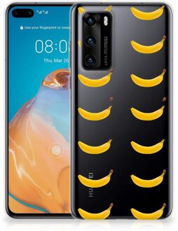 B2Ctelecom Silicone Back Cover Huawei P40 Telefoonhoesje met Naam Banana