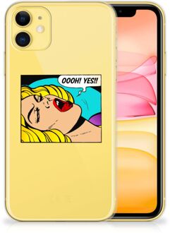 B2Ctelecom Silicone Back Cover iPhone 11 Popart Oh Yes