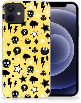 B2Ctelecom Silicone Back Cover iPhone 12 | 12 Pro (6.1") Telefoon Hoesje Punk Yellow