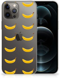 B2Ctelecom Silicone Back Cover iPhone 12 Pro Max Telefoonhoesje met Naam Banana