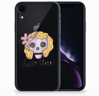 B2Ctelecom Silicone Back Cover iPhone XR Boho Skull