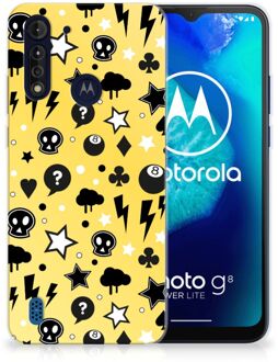 B2Ctelecom Silicone Back Cover Motorola Moto G8 Power Lite Telefoon Hoesje Punk Yellow