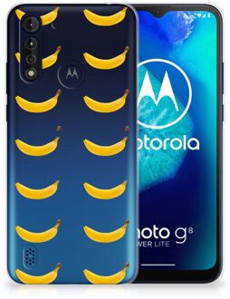 B2Ctelecom Silicone Back Cover Motorola Moto G8 Power Lite Telefoonhoesje met Naam Banana