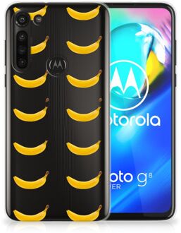 B2Ctelecom Silicone Back Cover Motorola Moto G8 Power Telefoonhoesje met Naam Banana