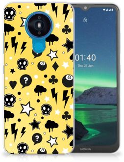 B2Ctelecom Silicone Back Cover Nokia 1.4 Telefoon Hoesje Punk Yellow