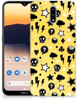 B2Ctelecom Silicone Back Cover Nokia 2.3 Telefoon Hoesje Punk Yellow