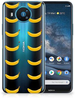 B2Ctelecom Silicone Back Cover Nokia 8.3 Telefoonhoesje met Naam Banana