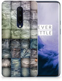 B2Ctelecom Silicone Back Cover OnePlus 7 Pro Spijkerbroeken