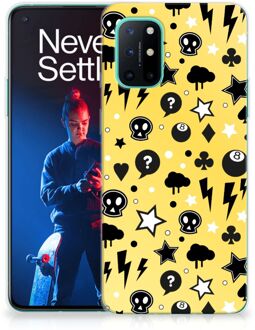 B2Ctelecom Silicone Back Cover OnePlus 8T Telefoon Hoesje Punk Yellow