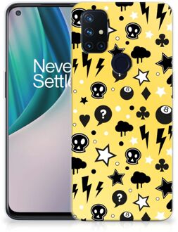 B2Ctelecom Silicone Back Cover OnePlus Nord N10 5G Telefoon Hoesje Punk Yellow