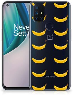 B2Ctelecom Silicone Back Cover OnePlus Nord N10 5G Telefoonhoesje met Naam Banana