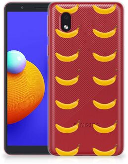 B2Ctelecom Silicone Back Cover Samsung Galaxy A01 Core Telefoonhoesje met Naam Banana