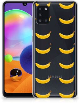 B2Ctelecom Silicone Back Cover Samsung Galaxy A31 Telefoonhoesje met Naam Banana