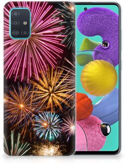 B2Ctelecom Silicone Back Cover Samsung Galaxy A51 Vuurwerk