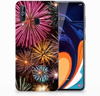 B2Ctelecom Silicone Back Cover Samsung Galaxy A60 Vuurwerk