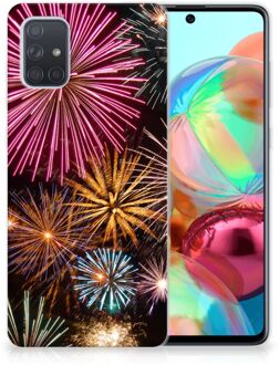 B2Ctelecom Silicone Back Cover Samsung Galaxy A71 Vuurwerk