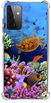 B2Ctelecom Silicone Back Cover Samsung Galaxy A72 4G/5G Smartphone hoesje met doorzichtige rand Vissen