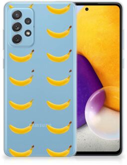 B2Ctelecom Silicone Back Cover Samsung Galaxy A72 Telefoonhoesje met Naam Banana