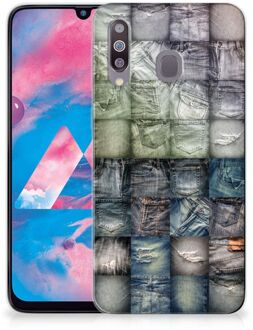 B2Ctelecom Silicone Back Cover Samsung Galaxy M30 Spijkerbroeken