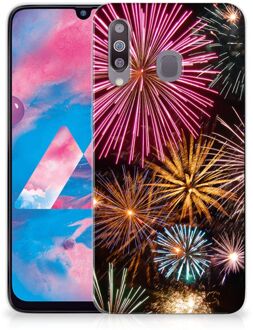 B2Ctelecom Silicone Back Cover Samsung Galaxy M30 Vuurwerk