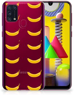 B2Ctelecom Silicone Back Cover Samsung Galaxy M31 Telefoonhoesje met Naam Banana