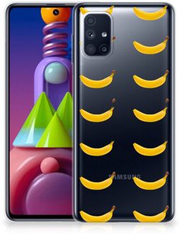 B2Ctelecom Silicone Back Cover Samsung Galaxy M51 Telefoonhoesje met Naam Banana