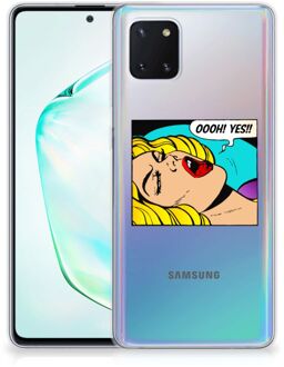 B2Ctelecom Silicone Back Cover Samsung Galaxy Note 10 Lite Popart Oh Yes