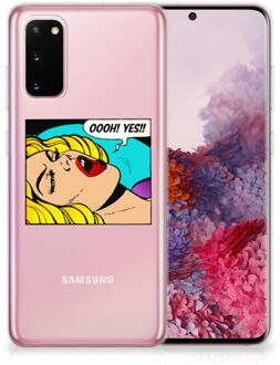 B2Ctelecom Silicone Back Cover Samsung Galaxy S20 Popart Oh Yes