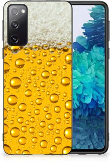 B2Ctelecom Silicone Back Cover Samsung Galaxy S20 Telefoonhoesje met Zwarte rand Bier