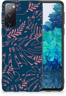 B2Ctelecom Silicone Back Cover Samsung Galaxy S20 Telefoonhoesje met Zwarte rand Palm Leaves