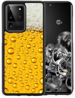 B2Ctelecom Silicone Back Cover Samsung Galaxy S20 Ultra Telefoonhoesje met Zwarte rand Bier