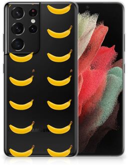 B2Ctelecom Silicone Back Cover Samsung Galaxy S21 Ultra Telefoonhoesje met Naam Banana