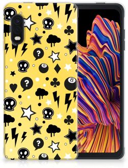 B2Ctelecom Silicone Back Cover Samsung Xcover Pro Telefoon Hoesje Punk Yellow