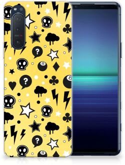 B2Ctelecom Silicone Back Cover Sony Xperia 5II Telefoon Hoesje Punk Yellow