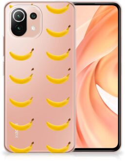 B2Ctelecom Silicone Back Cover Xiaomi Mi 11 Lite Telefoonhoesje met Naam Banana