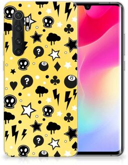 B2Ctelecom Silicone Back Cover Xiaomi Mi Note 10 Lite Telefoon Hoesje Punk Yellow