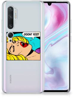 B2Ctelecom Silicone Back Cover Xiaomi Mi Note 10 Pro Popart Oh Yes