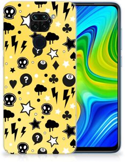 B2Ctelecom Silicone Back Cover Xiaomi Redmi Note9 Telefoon Hoesje Punk Yellow