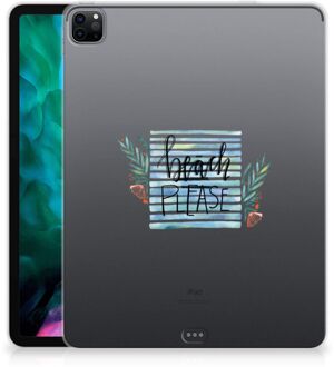 B2Ctelecom Silicone Backcase ontwerpen iPad Pro 12.9 (2020) | iPad Pro 12.9 (2021) Hoesje Boho Beach met doorzichte zijkanten