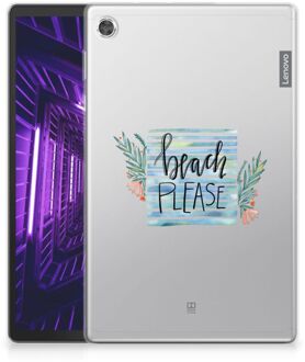 B2Ctelecom Silicone Backcase ontwerpen Lenovo Tab M10 Plus Hoesje Boho Beach met doorzichte zijkanten