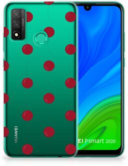 B2Ctelecom Silicone Case Huawei P Smart 2020 Telefoonhoesje Kersen