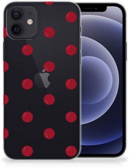 B2Ctelecom Silicone Case iPhone 12 | 12 Pro (6.1") Telefoonhoesje Kersen