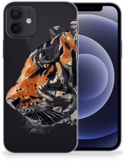 B2Ctelecom Silicone Case iPhone 12 | 12 Pro (6.1") Telefoonhoesje Tiger