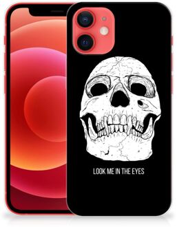 B2Ctelecom Silicone Case iPhone 12 Mini Telefoonhoesje Skull Eyes