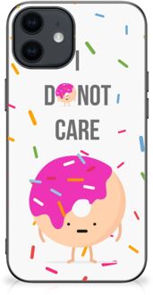 B2Ctelecom Silicone Case iPhone 12 Pro | 12 (6.1") Smartphone Hoesje met Zwarte rand Donut