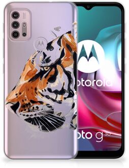 B2Ctelecom Silicone Case Motorola Moto G30 | G10 Telefoonhoesje Tiger