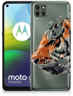 B2Ctelecom Silicone Case Motorola Moto G9 Power Telefoonhoesje Tiger