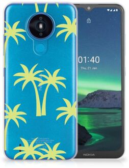 B2Ctelecom Silicone Case Nokia 1.4 Telefoonhoesje met Naam Palmtrees