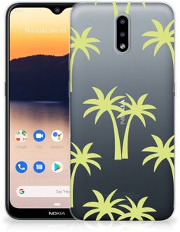 B2Ctelecom Silicone Case Nokia 2.3 Telefoonhoesje met Naam Palmtrees